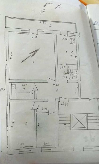 3-room apartment, 72 m²