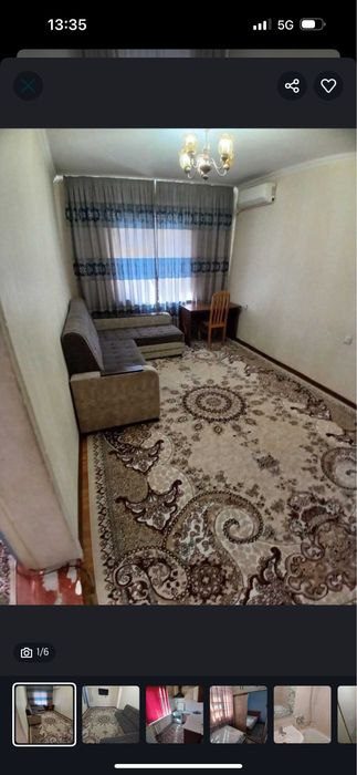 1-комнатная квартира, 40 м², 2 эт, Ташкент, Юнусабадский район, в аренду