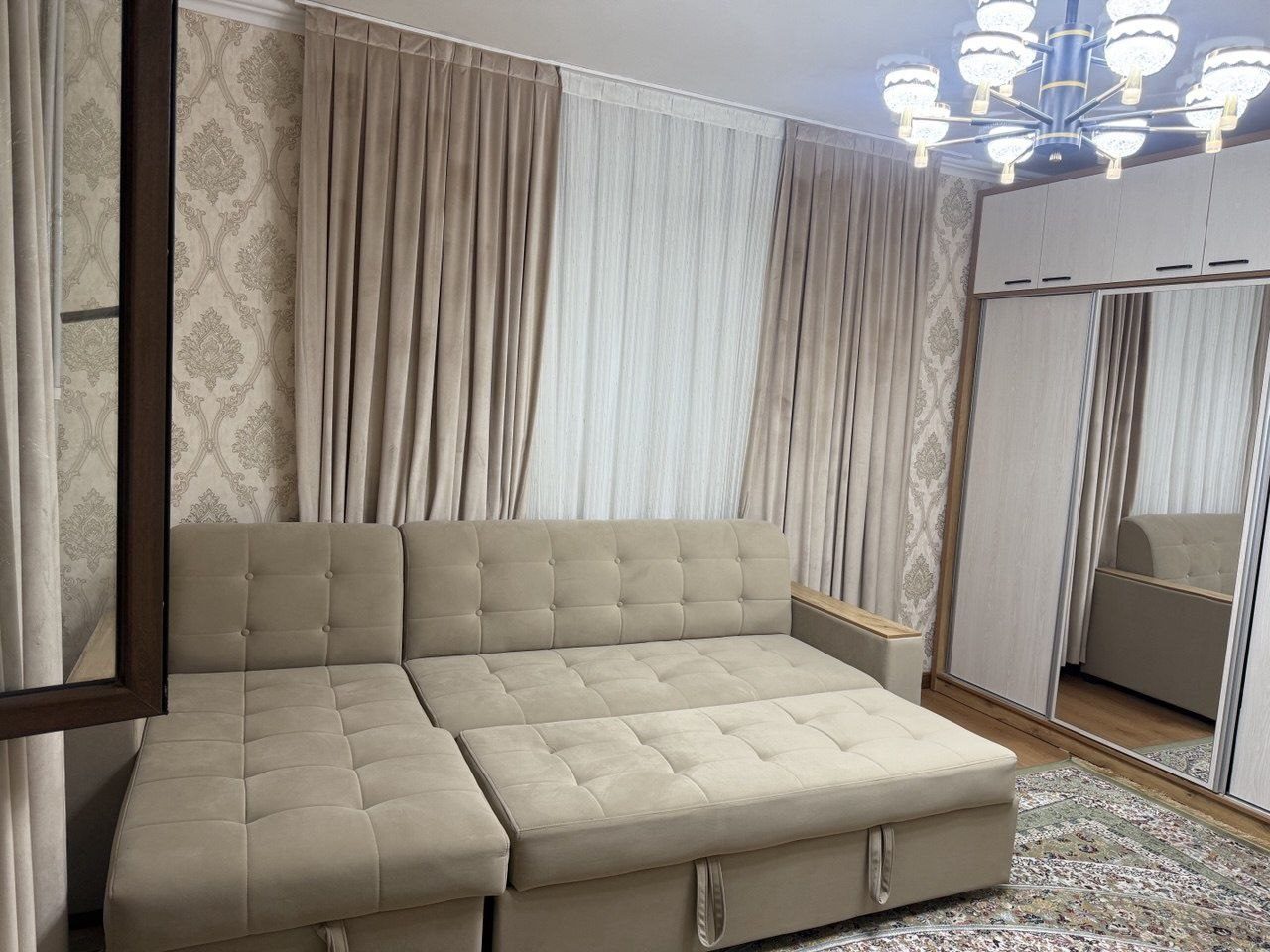 1-room apartment, 40 m², 3 floor, Tashkent, Yunusabad District, for rent