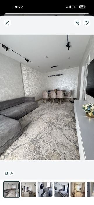 3-комнатная квартира, 77 м²