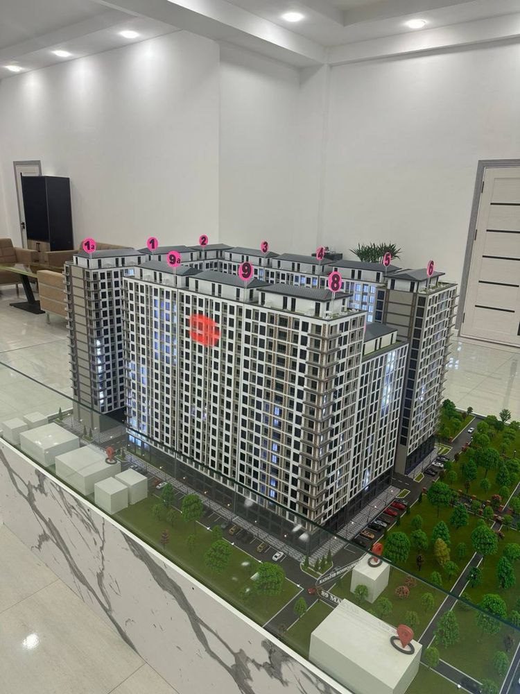 2-комнатная квартира, 43 м², 14/16 эт, Ташкент, Яккасарайский район, на продажу