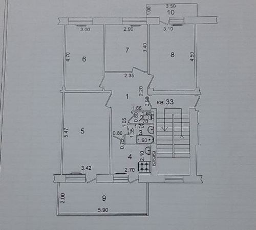 4-room apartment, 88 m²