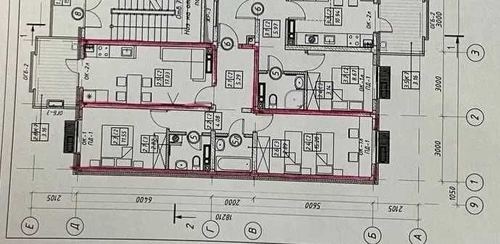 3-комнатная квартира, 63 м²