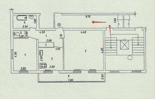 2-комнатная квартира, 60 м²