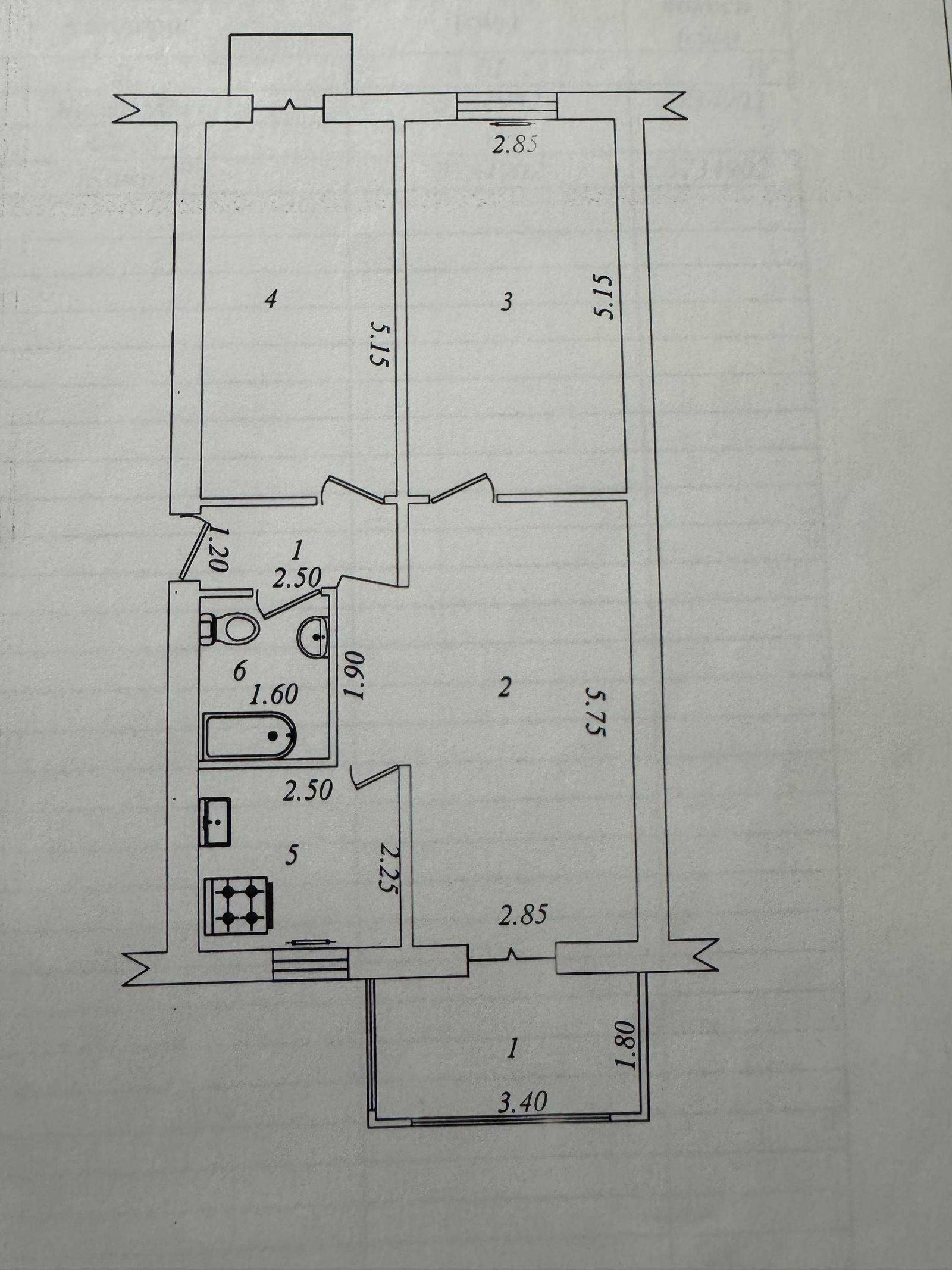 3-room apartment, 66 m², 2/5 floor, Tashkent, Mirzo Ulugbek District, for sale
