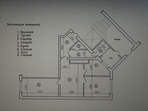 2-комнатная квартира, 67.22 м²