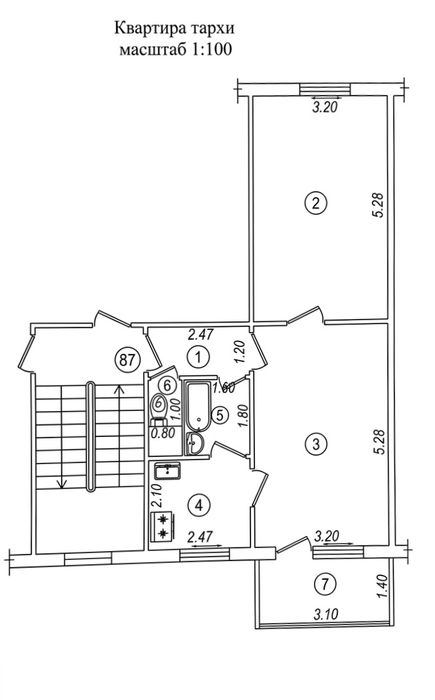 2-комнатная квартира, 50 м²