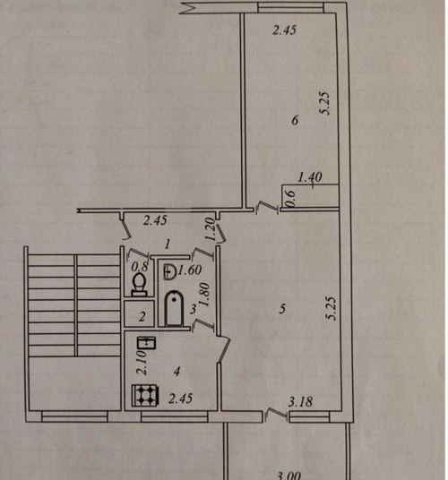 2-комнатная квартира, 50 м²