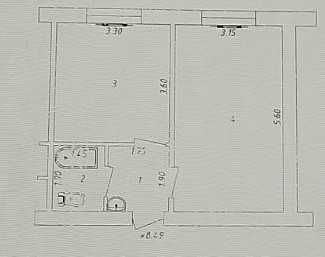 2-комнатная квартира, 35.61 м²