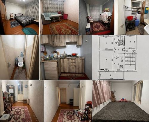 3-xonali kvartira, 66.89 m²