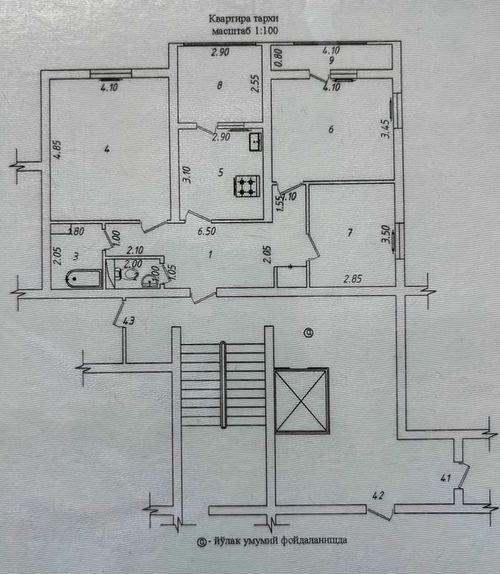 3-room apartment, 87 m²