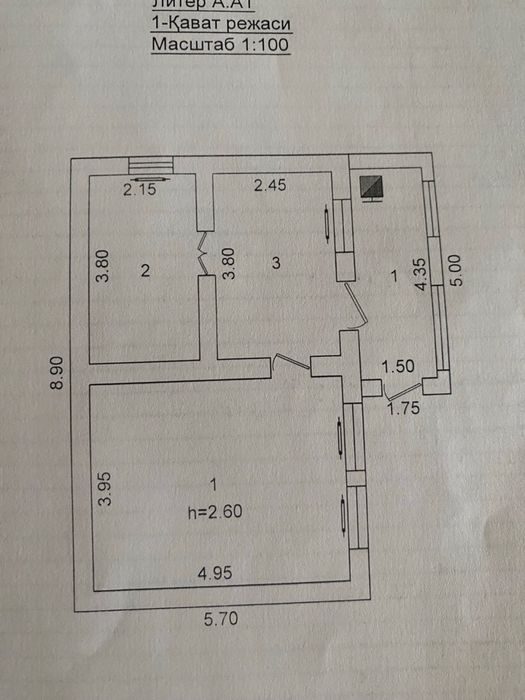 4-комнатный дом, 1.5 м², Ташкент, Яшнабадский район, на продажу