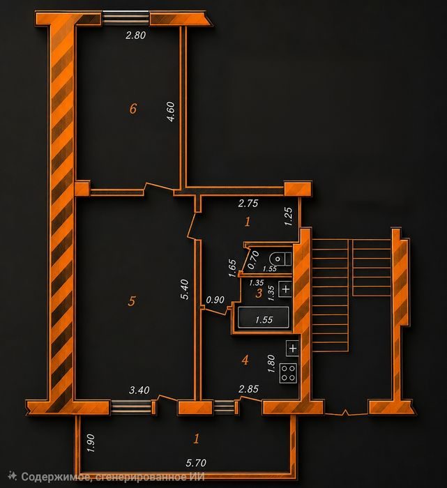 2-комнатная квартира, 55 м², 4/4 эт, Ташкент, Мирзо-Улугбекский район, на продажу