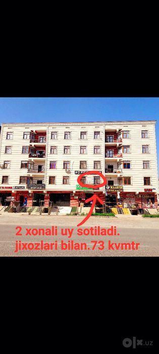 2-xonali kvartira, 72 m²