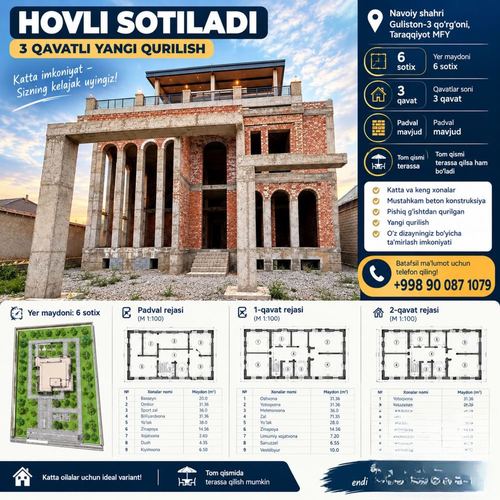 9-room house, 600 m²