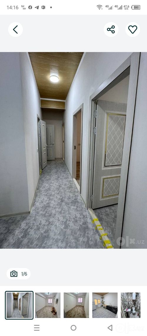3-комнатная квартира, 66 м²