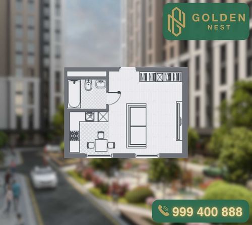 1-room apartment, 30 m²