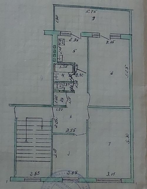 3-room apartment, 70 m²