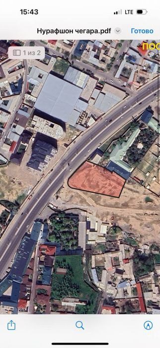 Yo'l yoqasida qurilish uchun yer sotiladi, qarz evaziga.