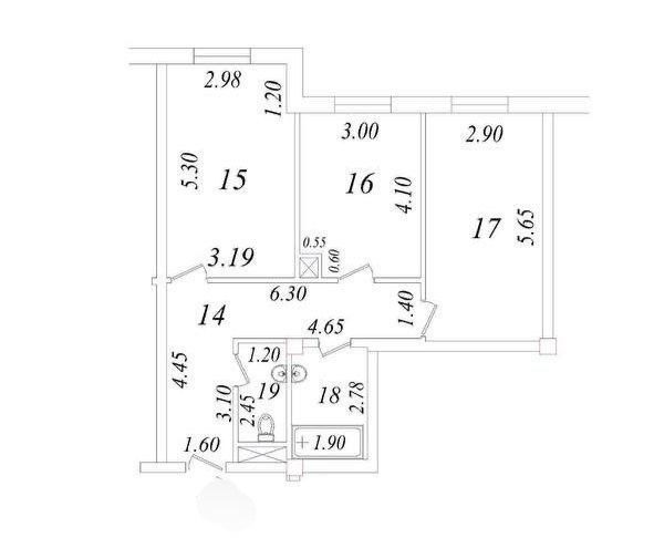 2-xonali kvartira, 69 m², Toshkent, Chilonzor tumani, sotuvga