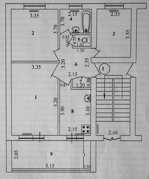 3-комнатная квартира, 70 м²