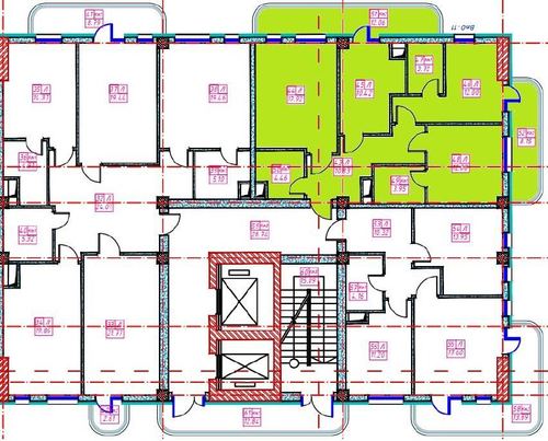 3-комнатная квартира, 84.17 м²