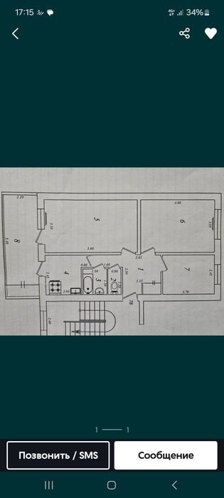 3-xonali uy, 70 m², Toshkent, Chilonzor tumani, sotuvga