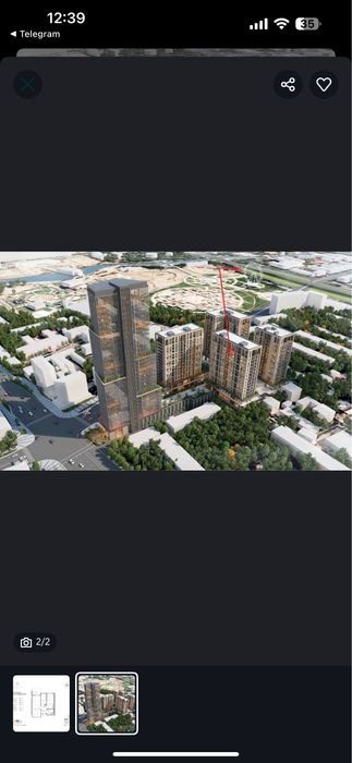 2-xonali uy, 43 m², Toshkent, Shayxontohur tumani, sotuvga