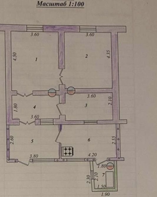 4-xonali uy, 70 m², Toshkent, Yunusobod tumani, sotuvga