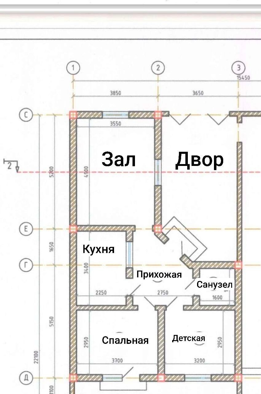 3-room house, 100 m², Tashkent, Yashnabad District, for sale