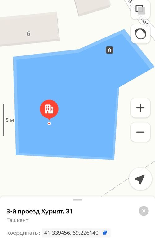 URGENTLY FOR SALE PLOT of land in Olmazor district 6.1 sotok