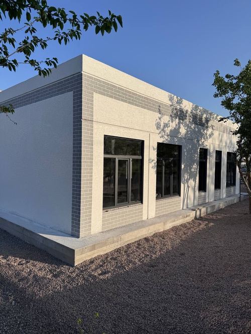Building houses from reinforced concrete panels