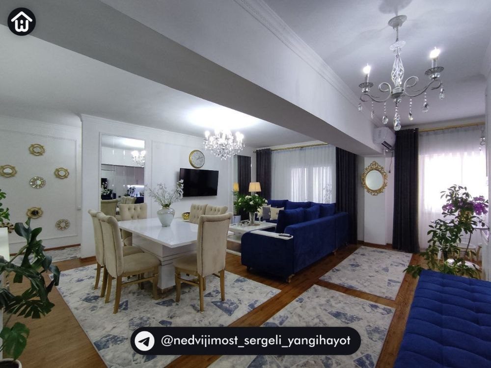3-room apartment, 96 m², Tashkent, Sergeli District, for rent