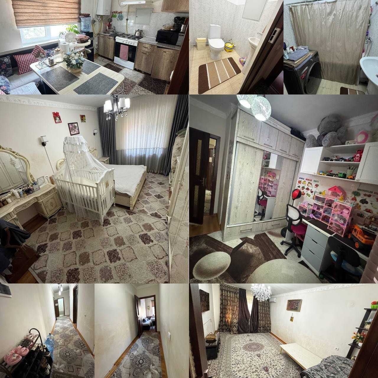 3-комнатная квартира, 72 м², Ташкент, Сергелийский район, на продажу