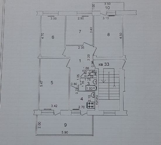 4-xonali kvartira, 88 m², Toshkent, Yunusobod tumani, sotuvga