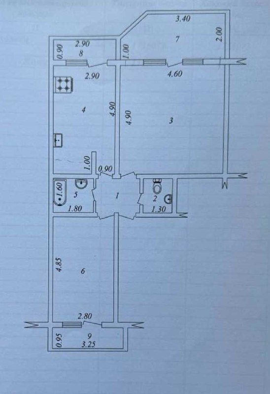 2-xonali kvartira, 72 m², Toshkent, Yunusobod tumani, sotuvga