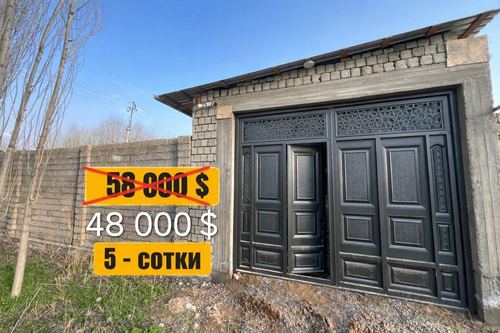 New house 5 sotok for sale in Mayskiy, Qibray