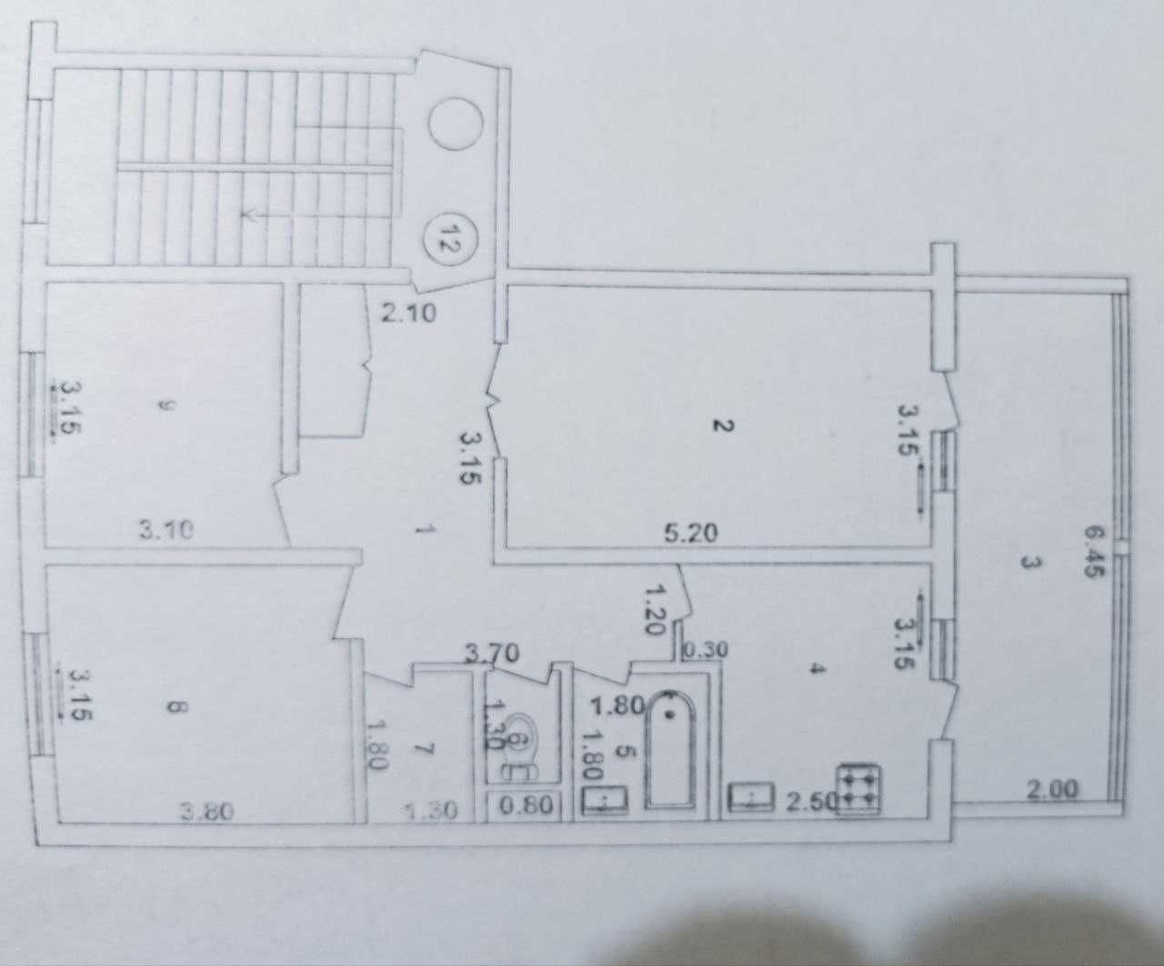 3-xonali kvartira, 78 m², Toshkent, Yashnobod tumani, sotuvga