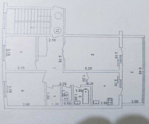 French house, 3-room apartment, URGENT