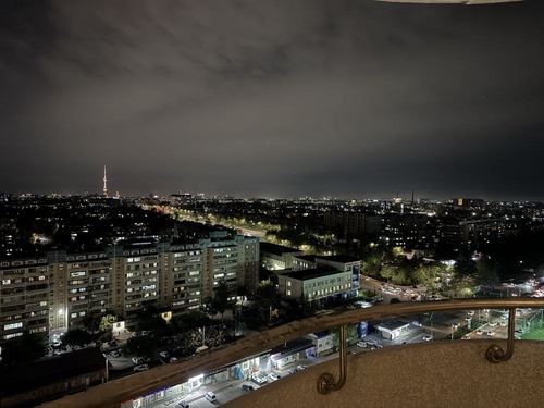 New 3-room apartment for rent with panoramic view (Yunusabad, near metro)