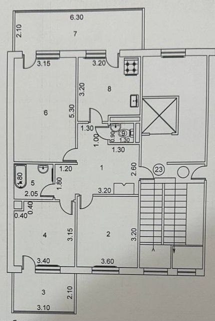 3-room apartment, 85 m², Tashkent, Bektemir District, for rent