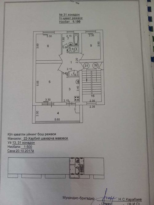 Own apartment for sale in Yashnabad district!!!