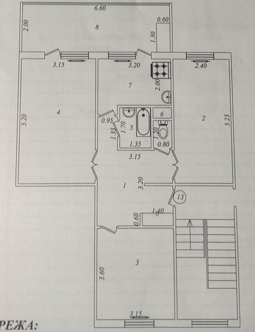 3-xonali kvartira, 75 m², Toshkent, Uchtepa tumani, sotuvga