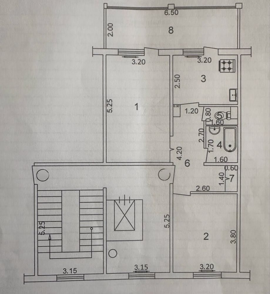 2-room apartment, 64 m², Tashkent, Almazar District, for sale