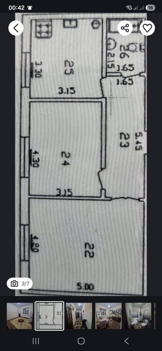 2-xonali kvartira, 57 m², Toshkent, Yashnobod tumani, sotuvga