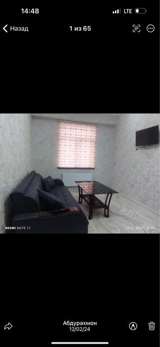 2-xonali kvartira, 46 m², Toshkent, Mirzo Ulug‘bek tumani, ijaraga