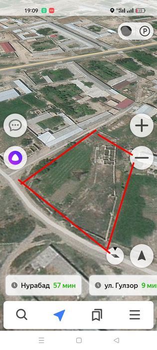 Продается Участок. Манзил: Завогзал+Чиганок уртасида.Uchaska sotiladi.