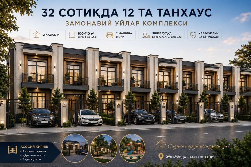 Навбахорда янги танхаус лойихаси!
