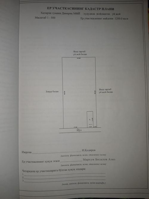 1-xonali uy qismi, 15 m²