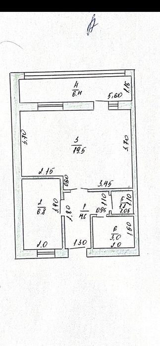 1-комнатная квартира, 41.5 м²